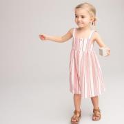 Robe rayée à bretelles