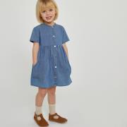 Robe en denim, manches courtes