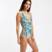 Maillot de bain 1 pièce triangle, imprimé floral