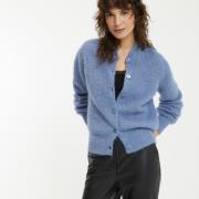 Gilet style bomber, en alpaga mélangé