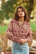 Blouse en coton imprimé BERLIA