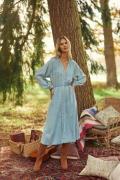 Robe midi fluide, manches longues ROSITA