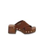 Mules à talon Pipa, cuir suède