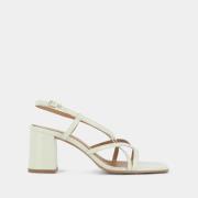 Sandales en cuir vernis Verlaine