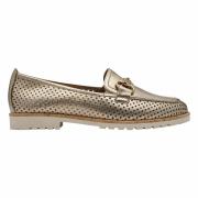 Mocassins en cuir ajouré