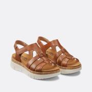 Sandales compensées en cuir Palma