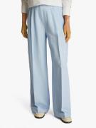 Pantalon droit en lin mélangé
