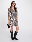 Robe midi trapèze imprimée