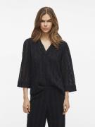 Blouse col V, texturé
