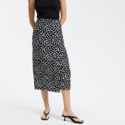 Jupe longue portefeuille à pois