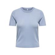 Pull col rond manches courtes