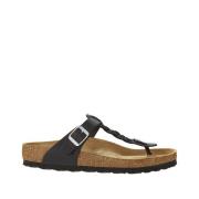 Tongs cuir gras Gizeh Braided