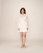 Robe chemise courte brodée manches longues PRALINE