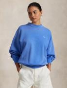 Sweat ample col rond manches longues, logo au dos