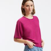 Pull col rond en fine maille irisée
