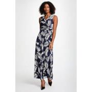 Robe longue droite imprimée