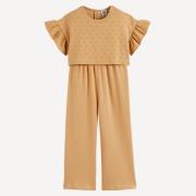 Combinaison pantalon effet 2 en 1 brodé