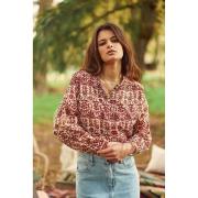 Blouse en coton imprimé BERLIA