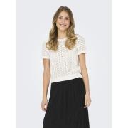 Pull col rond manches courtes