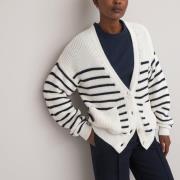 Gilet marinière en coton mélangé