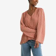 Blouse imprimée, col V