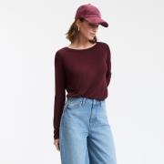 Pull col rond en maille fine, manches longues