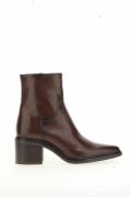 Bottines pointues en cuir