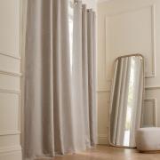 Rideau lin lavé occultant, œillets, Private