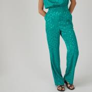 Pantalon droit, en jacquard