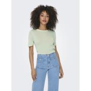 Pull col rond manches courtes