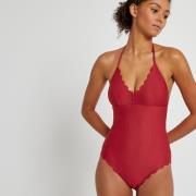Maillot de bain 1 pièce foulard, maille piquée