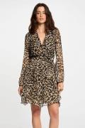 Robe courte ajustée imprimée