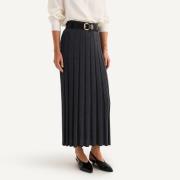 Jupe plissée en tricot, longue