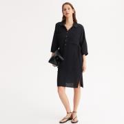 Robe droite, longueur genou en coton