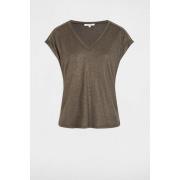 T-shirt manches courtes, strass aux épaules
