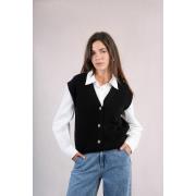 Gilet en maille, sans manches