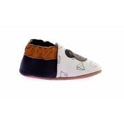 Chaussons cuir Geometric Style