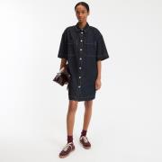Robe ample courte en denim, Signature SARA