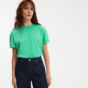 T-shirt loose, col rond, manches courtes