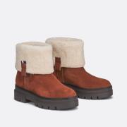 Bottines en cuir fourrées