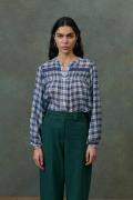 Blouse à carreaux manches longues, JALLY