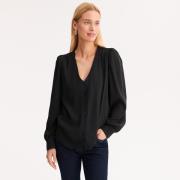 Blouse col V, manches longues