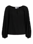 Blouse avec détail boutons argentés