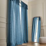 Rideau en lin, à nouettes, Colin