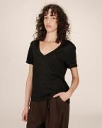 T-shirt col V à paillettes STARDUST