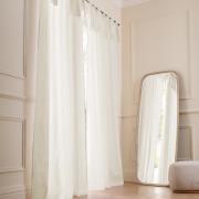 Rideau en lin, à nouettes, Colin