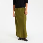 Jupe maxi longue, satinée