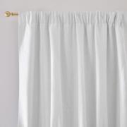 Rideau occultant lin galon fronceur, Elba